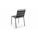 Chaise métal indus grise Chaise métal indus grise