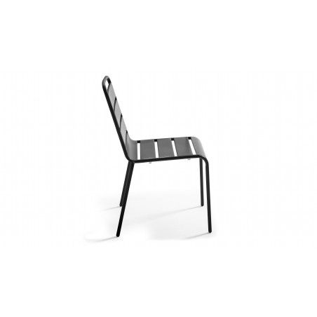 Chaise industrielle grise anthracite Chaise industrielle grise anthracite