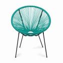 Fauteuil de jardin en polyéthylène bleu