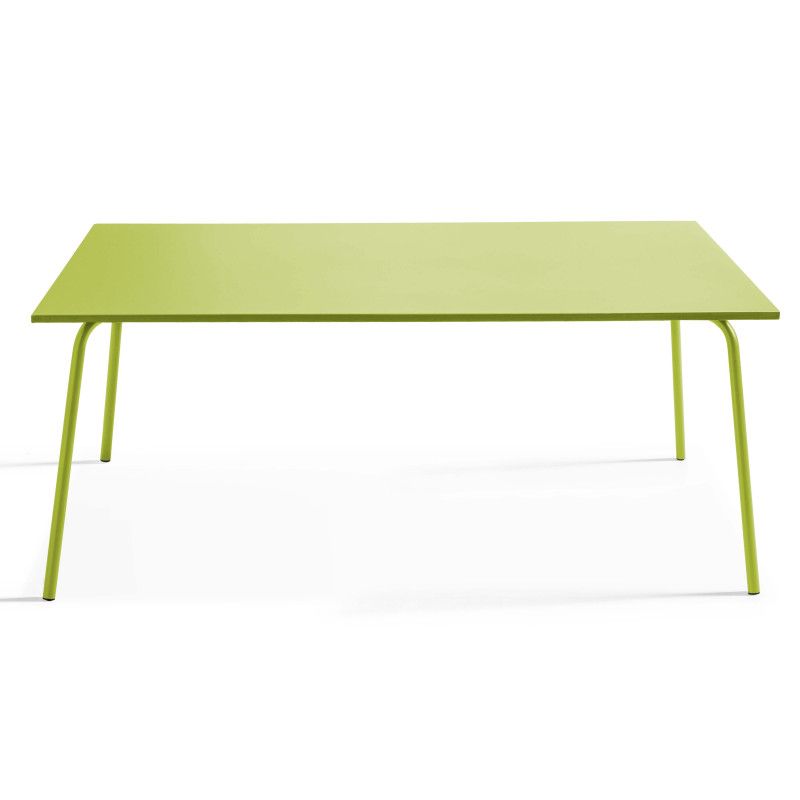 Table de jardin en métal 180x90 cm et 6 chaises (4/9)