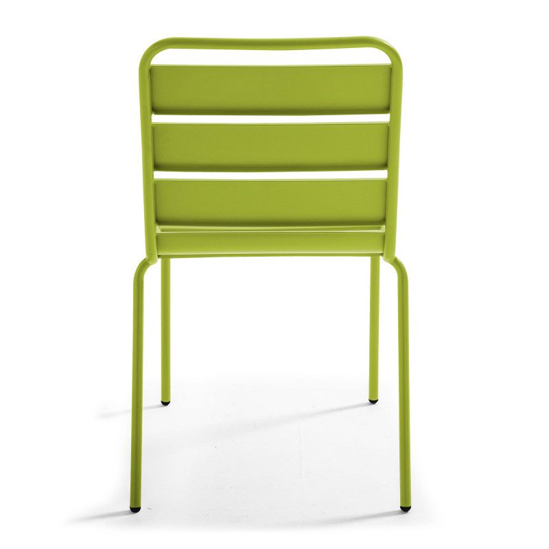 Table de jardin en métal 180x90 cm et 6 chaises (7/9)
