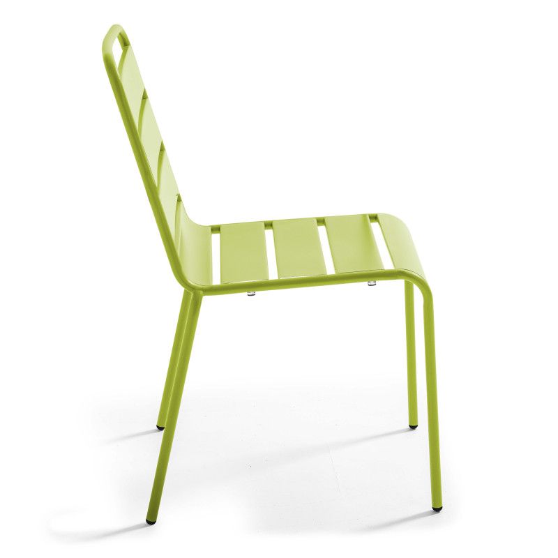 Table de jardin en métal 180x90 cm et 6 chaises (8/9)