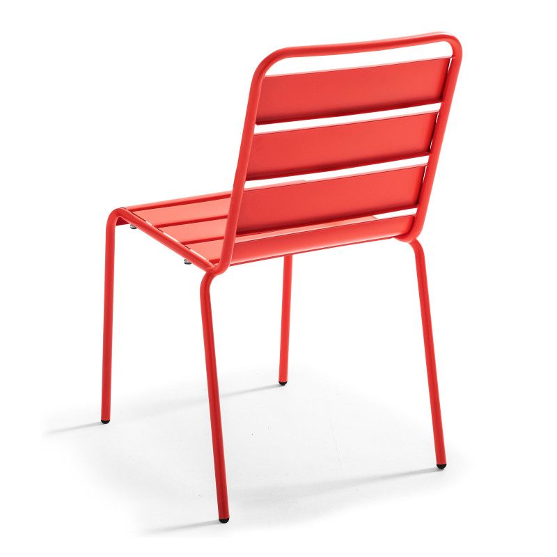 Table de jardin ronde en métal Ø120 cm et 6 chaises (6/8)