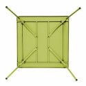 Table de jardin carrée 120 x 120 cm en métal et 8 chaises en métal