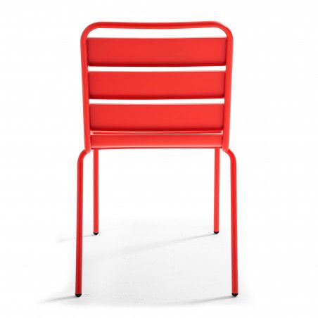 Table de jardin carrée en métal et 8 chaises (11/17)