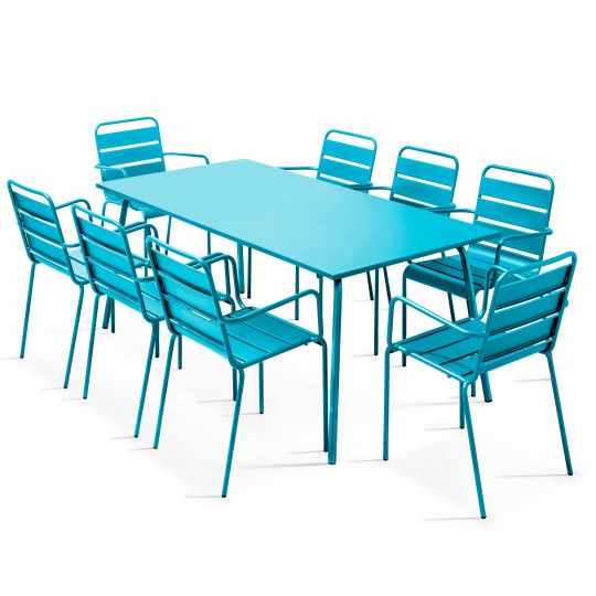 Table de jardin et 8...