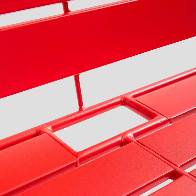 Salon de jardin en métal avec 2 fauteuils et 1 banc (4/5)