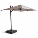 Dalle pour parasol déporté avec roues Dalle pour parasol déporté avec roues