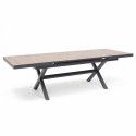 Table extensible de jardin effet bois Table extensible de jardin effet bois