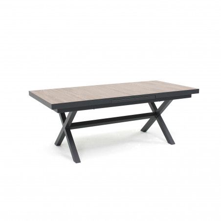 Table extensible extérieure pieds croisés Table extensible extérieure pieds croisés