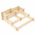 Carré potager en bois escalier