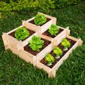 Carré potager en bois 3 niveaux