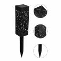Lot de 6 bornes noires à planter design