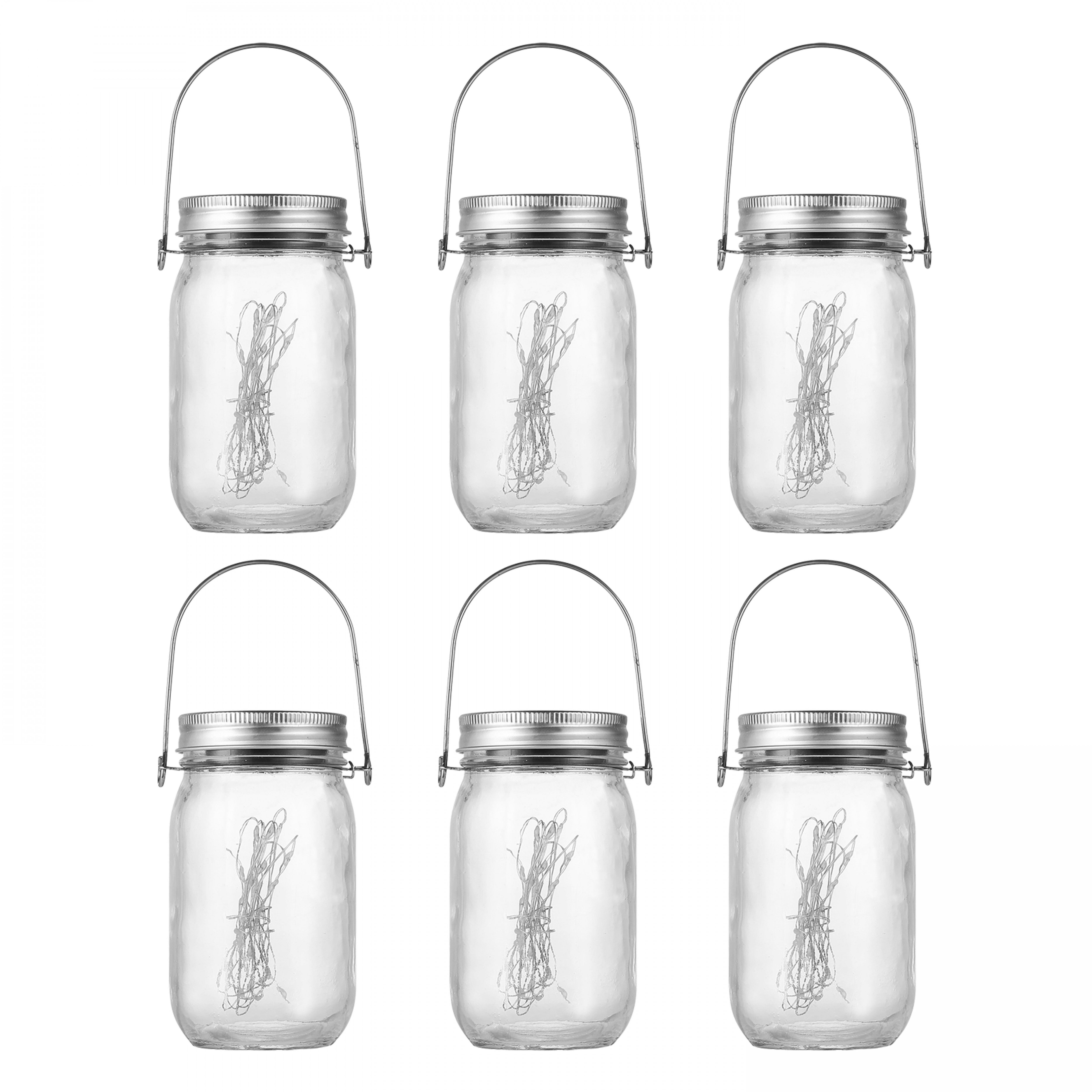 Lot de 6, 12, 18 ou 24 lanternes solaires LED à suspendre