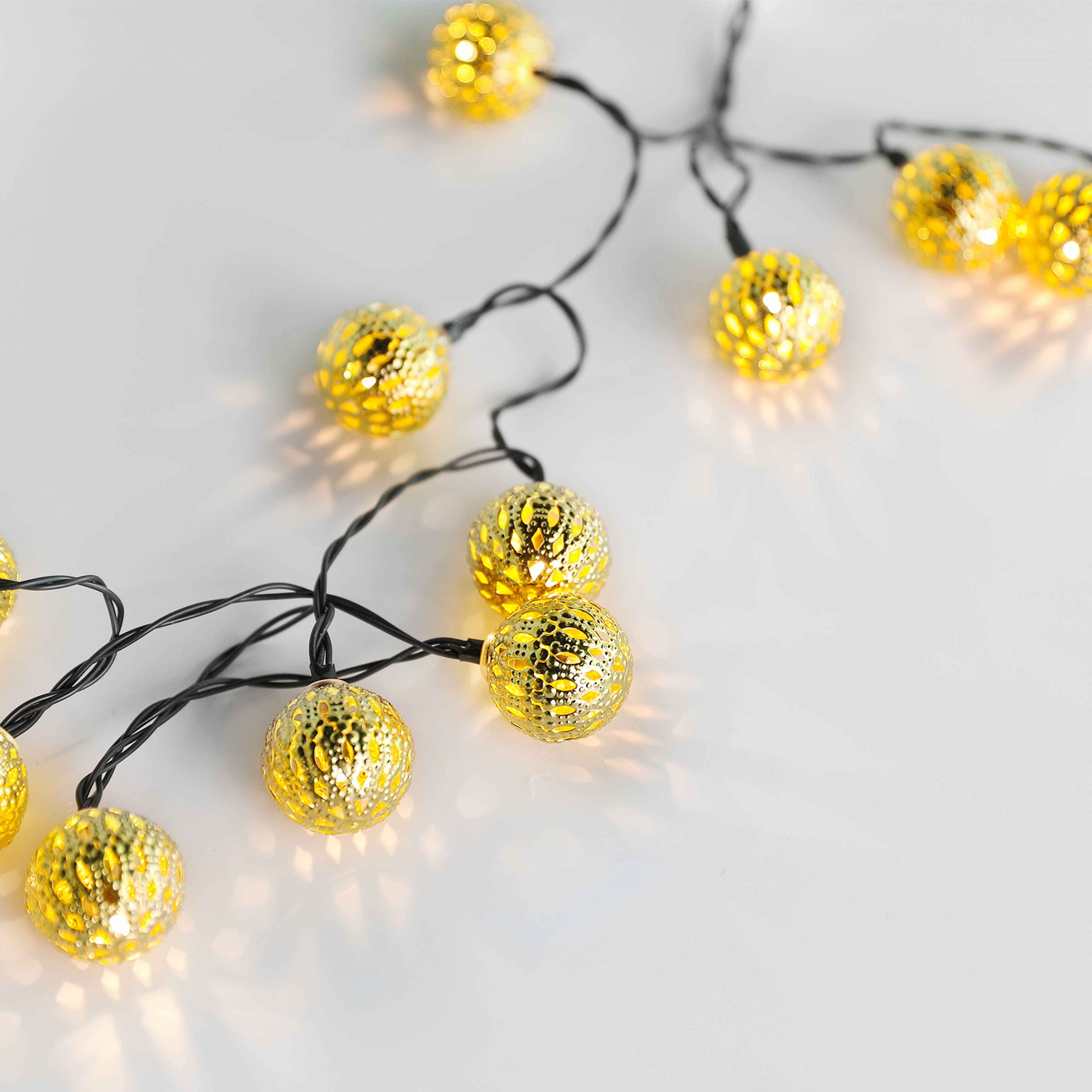 Guirlande solaire LED 40 lampions 5,9 m