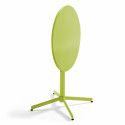 Table de jardin bistrot ronde inclinable en métal Ø70 cm et 4 chaises avec accoudoirs (1/14)