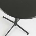 Table de jardin bistrot rabattable ⌀70cm et 4 fauteuils en métal(6/12)