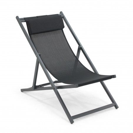Fauteuil de jardin pliant noir Fauteuil de jardin pliant noir