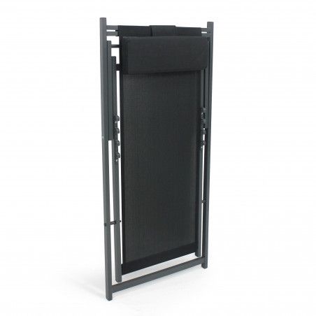 Chilienne pliante noire lot de 2 Chilienne pliante noire lot de 2