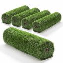 Lot de 5 rouleaux de gazon synthétique 30mm
