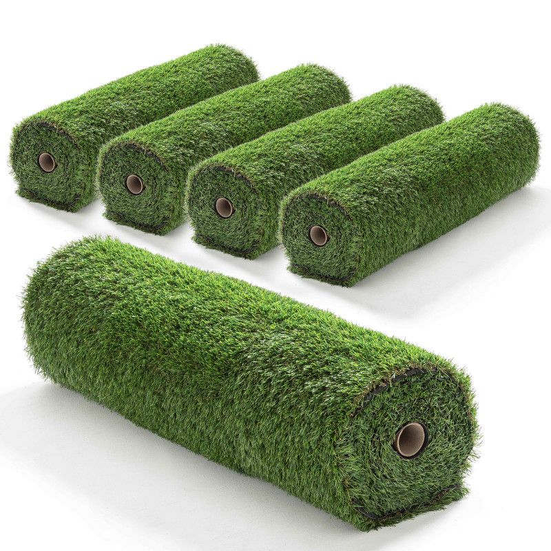 Lot de 5 rouleaux de gazon synthétique 30mm