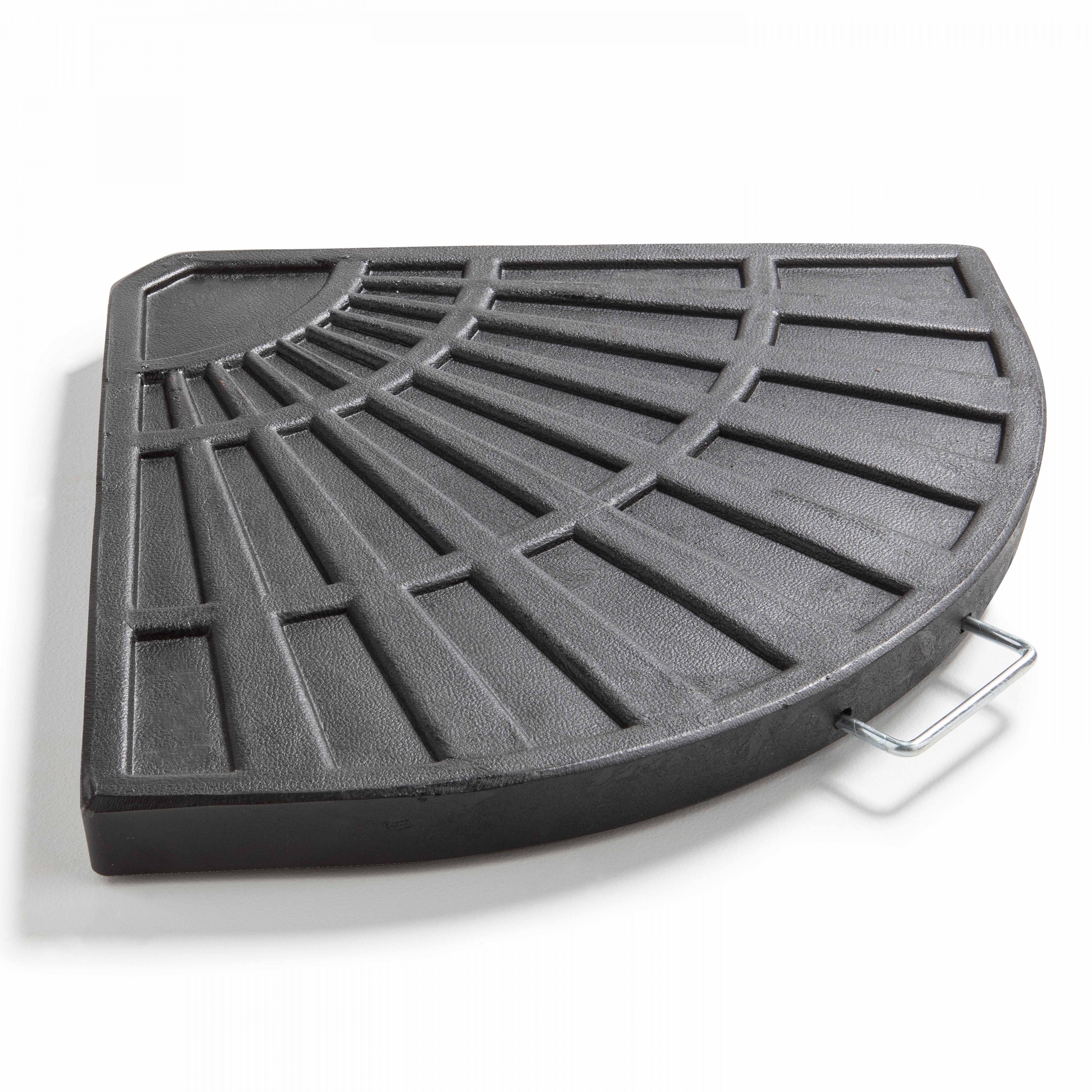 Dalle de parasol lestée