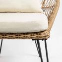 Fauteuil de jardin en rotin synthétique avec coussins - Lot de 2 (9/10)