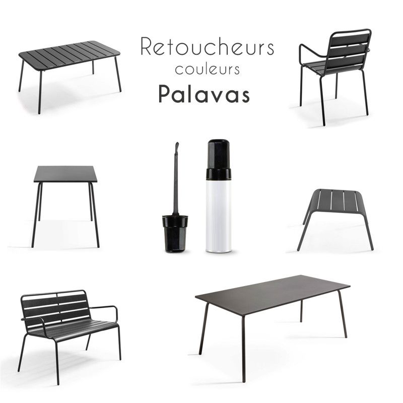Pinceau de retouche peinture pour mobilier en acier et aluminium