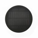 Applique solaire acier noir 3 modes
