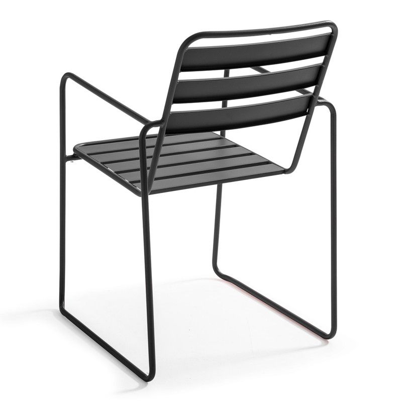 Fauteuil de jardin en métal GRIS