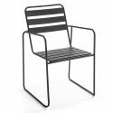 Fauteuil de jardin en métal GRIS