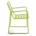Chaise de jardin avec accoudoirs VERTE