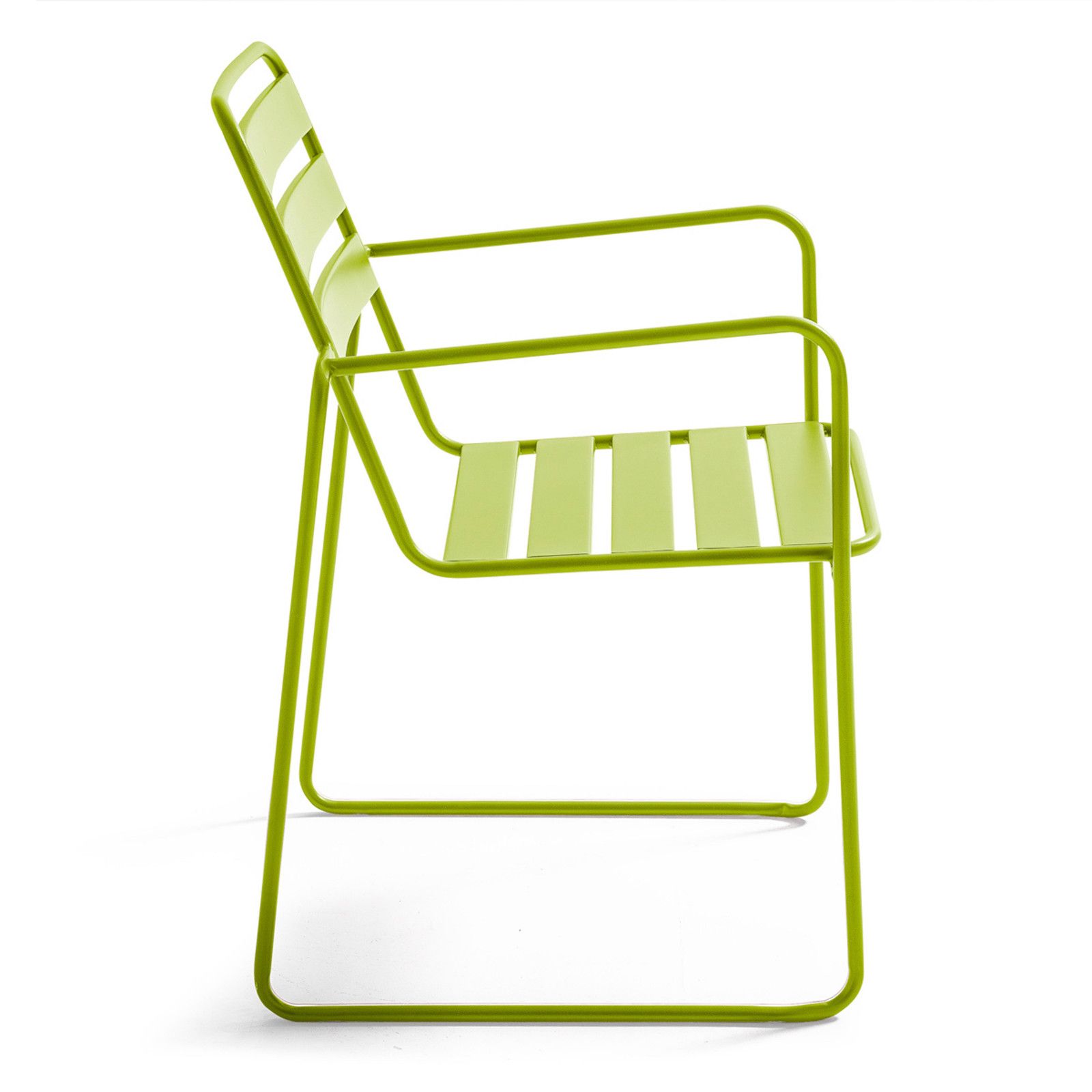 Chaise de jardin avec accoudoirs VERTE