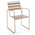 Fauteuil de jardin en métal TAUPE