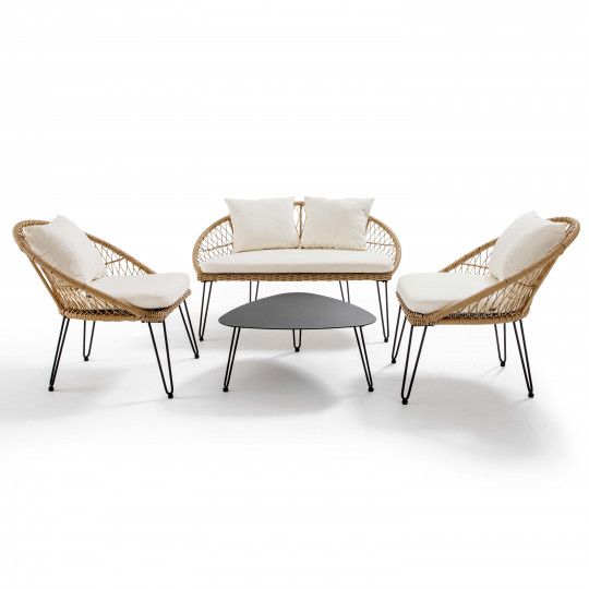 Salon de jardin 4 places en...