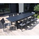 Ensemble table de jardin à rallonge extensible 256/320 cm avec 8 chaises et 2 fauteuils (3/28)