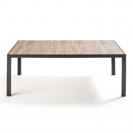Ensemble table rectangulaire (206 x 100 x 74,5 cm) avec 8 chaises et 2 fauteuils (5/26)