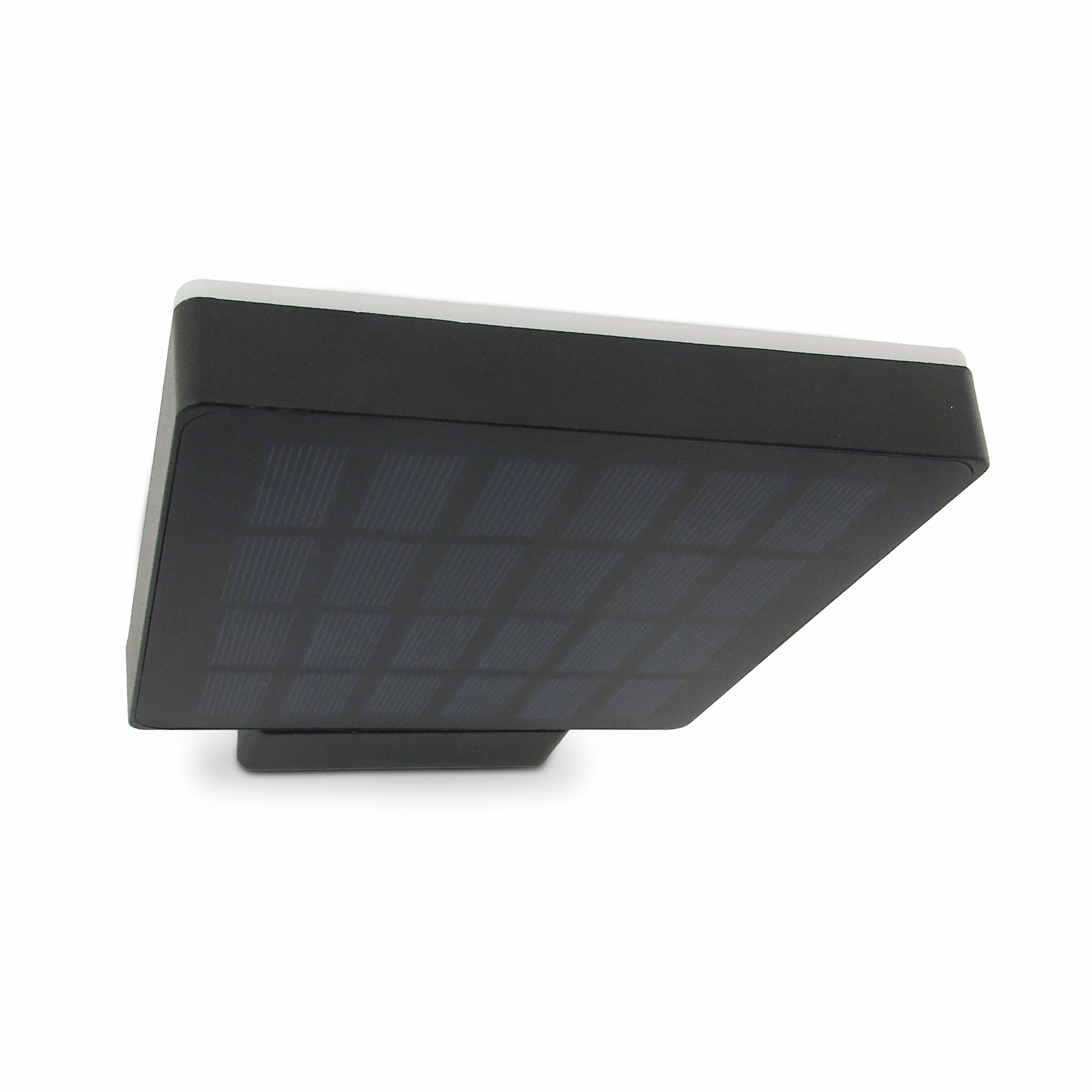 LED LOVERS Lampe solaire à détection de mouvements Applique murale sans fil avec panneau solaire Lumière solaire extérieure avec détecteur de mouvements 