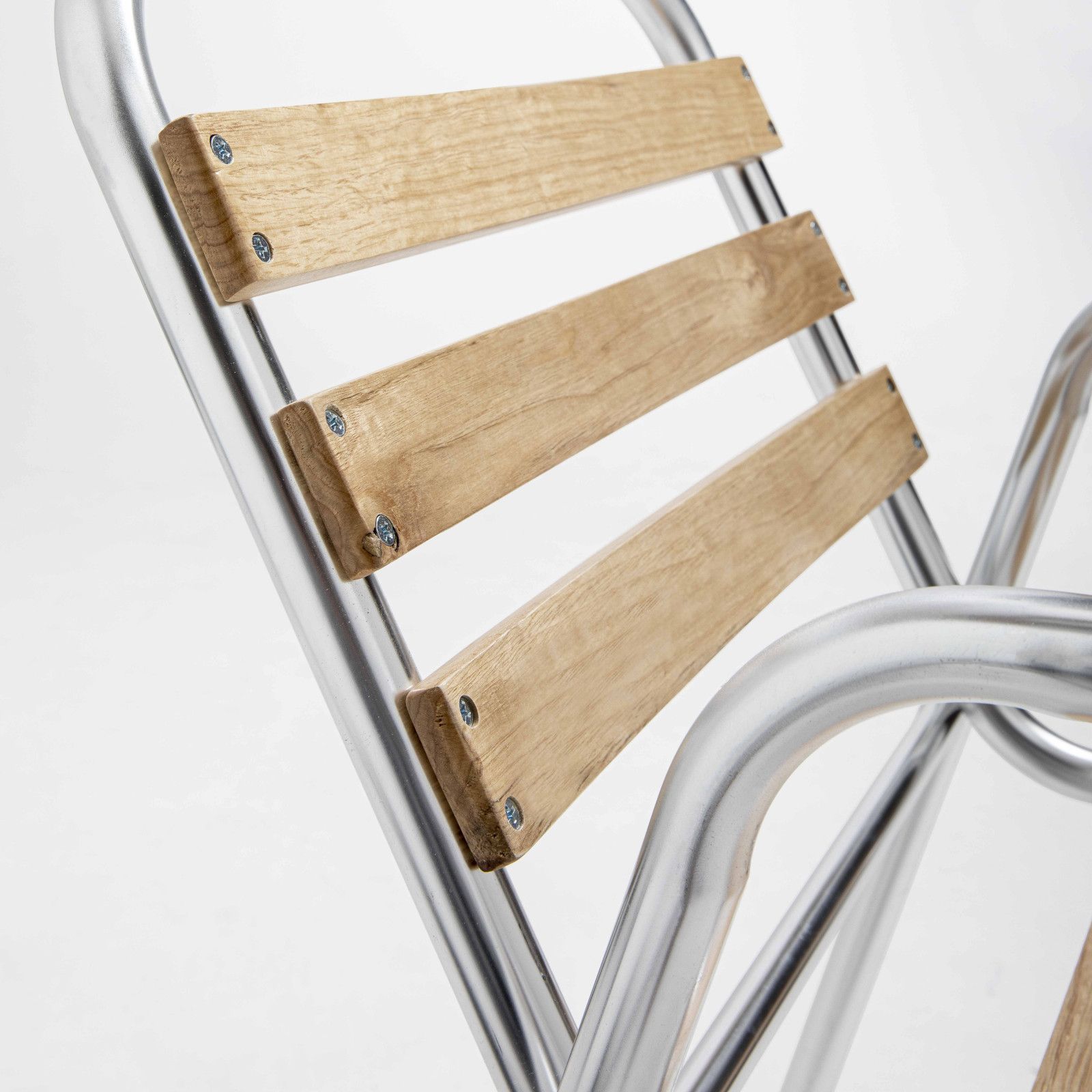 Zoom fauteuil de jardin bois et alu