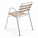 4 chaises de jardin en alu et bois