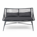 Canapé de jardin filaire noir Canapé de jardin filaire noir