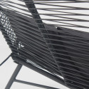 Canapé de jardin noire filaire imitation rotin Canapé de jardin noire filaire imitation rotin
