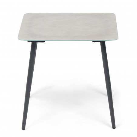 Table de jardin basse imitation marbre Table de jardin basse imitation marbre
