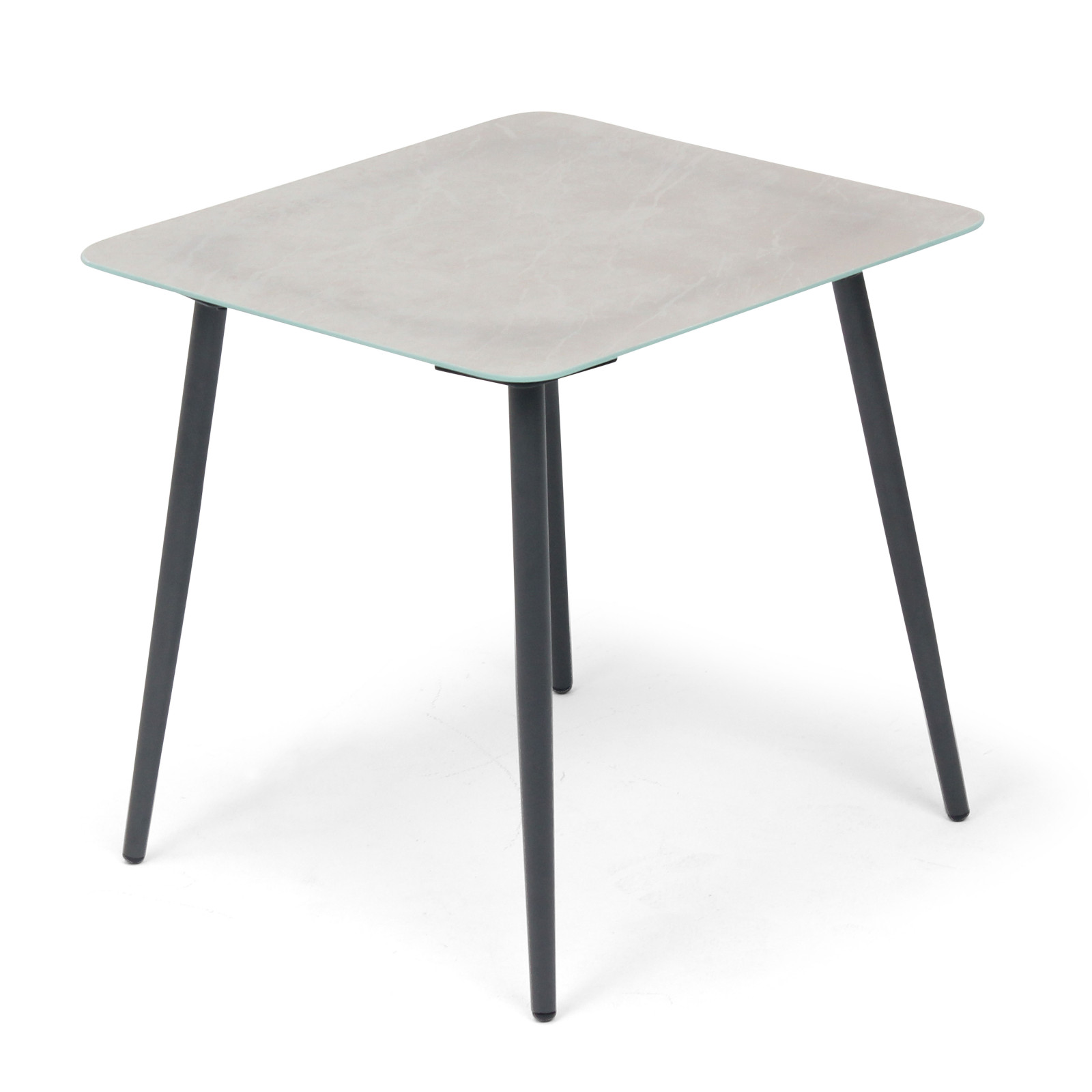 Grande table basse de jardin plateau gris