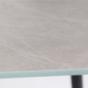 Zoom table basse plateau effet marbre gris
