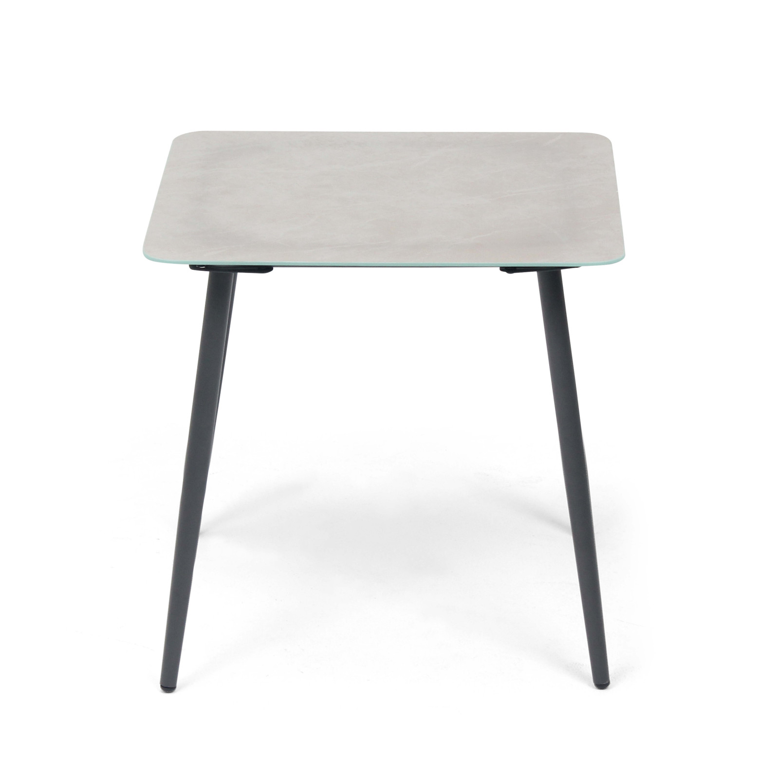 Table basse salon de jardin effet marbre