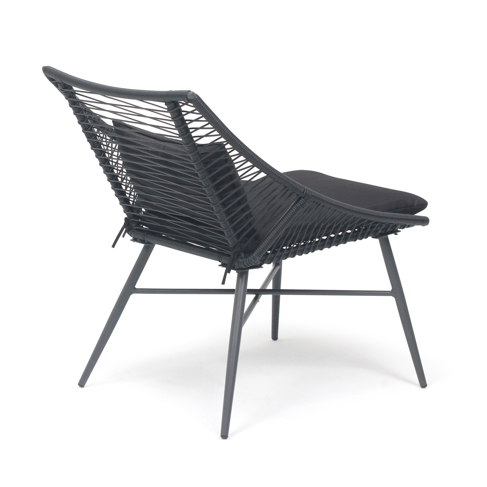 Fauteuil de jardin noir filaire design