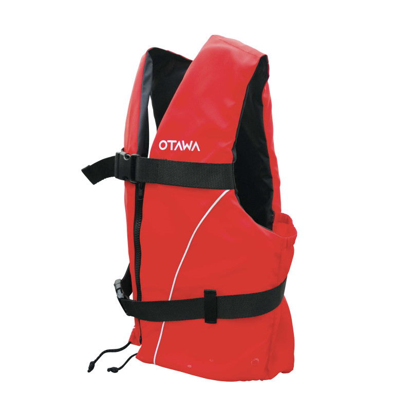 Gilet de sauvetage rouge paddle gonflable otawa