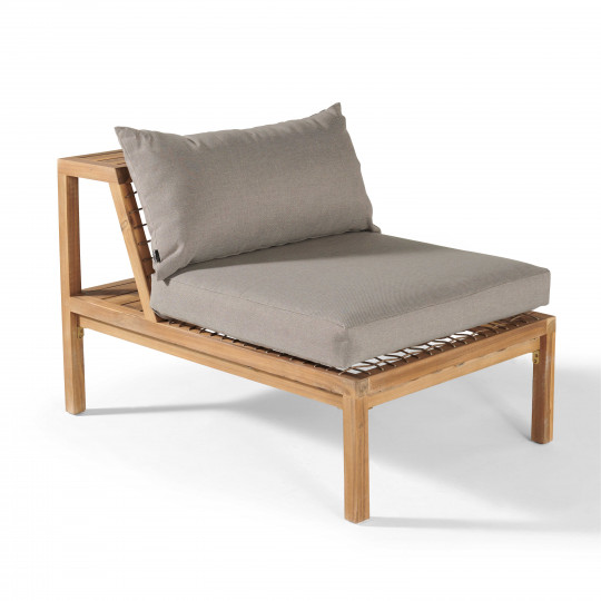Fauteuil de jardin en bois acacia cousins taupe
