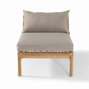 Fauteuil de jardin bois acacia cousins taupe